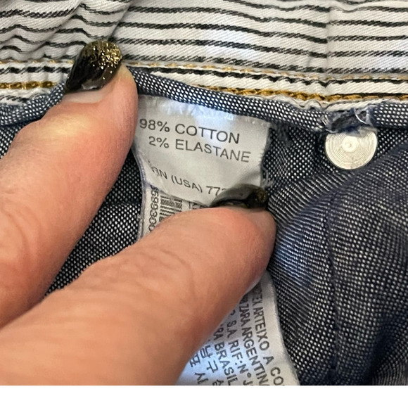 Zara Man Jeans Size 31 Waist Factory Distressing Medium Blue Denim Casual - Picture 5 of 9